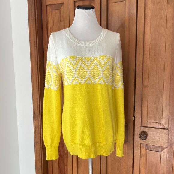 Old Navy Sweaters - Old Navy Cheerful Yellow Pullover Sweater, Size M